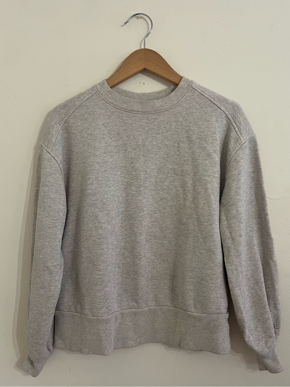 Everlane Sweatshirt XS Grey Crewneck Organic Cotton Raglan Pullover Oversized